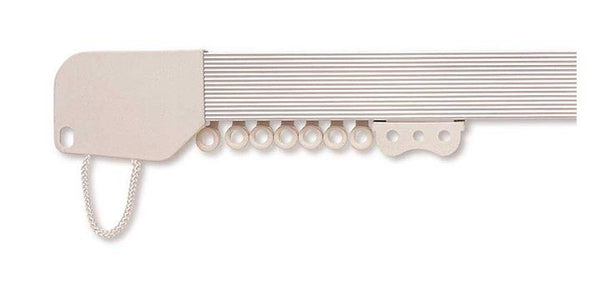 Hallis Superglide Silver Metal Corded Curtain Track - Curtain Poles Emporium