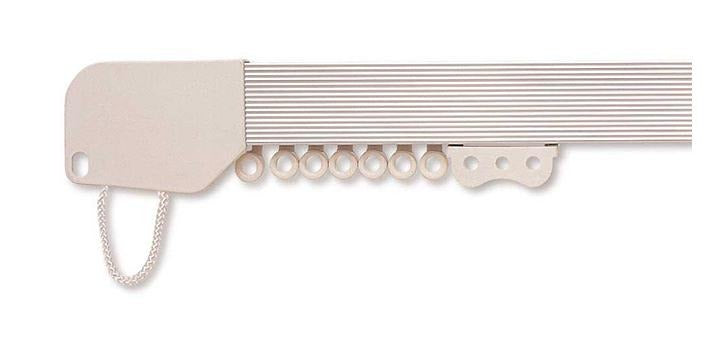 Hallis Superglide Silver Metal Corded Curtain Track - Curtain Poles Emporium