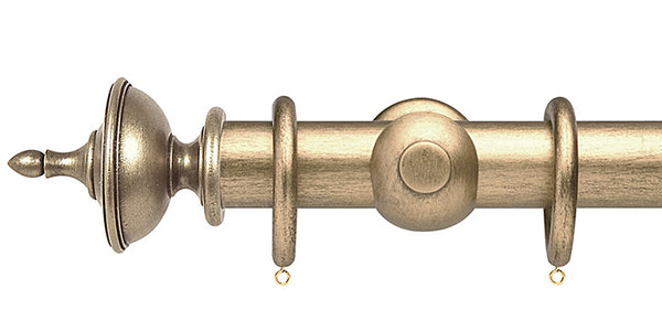 Opus Studio Pale Gold 35mm Wooden Curtain Pole Urn Finial