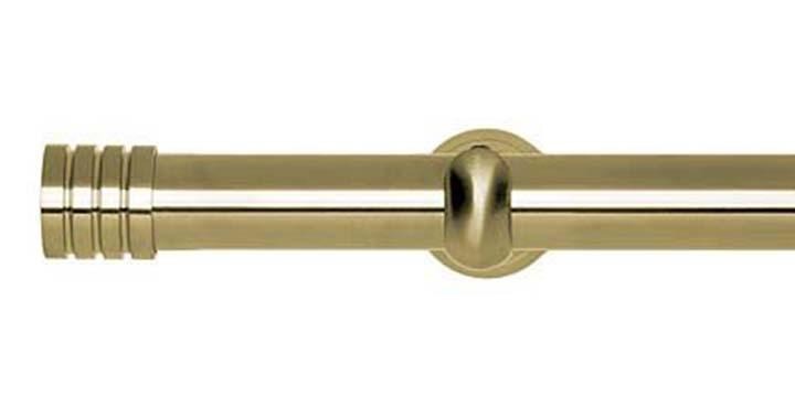 Hallis Neo Original 28mm Spun Brass Eyelet Curtain Pole Stud Finial Cup Bracket - Curtain Poles Emporium