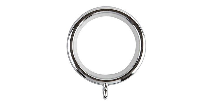 Hallis Neo Original Chrome 19mm Curtain Pole Rings - Curtain Poles Emporium