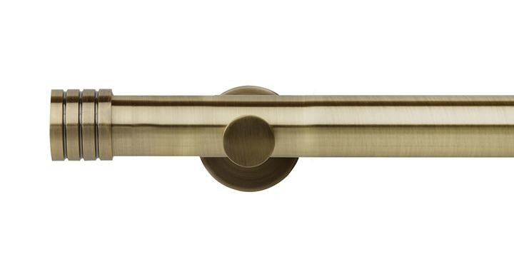 Hallis Neo Original 35mm Spun Brass Eyelet Curtain Pole Stud Finial Cup Bracket - Curtain Poles Emporium