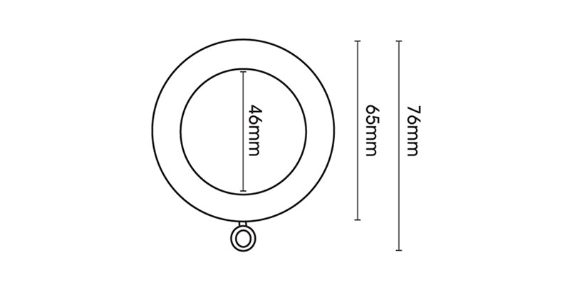 Hallis Hudson Eden 35mm Natural Curtain Pole Ridged Ball Finial