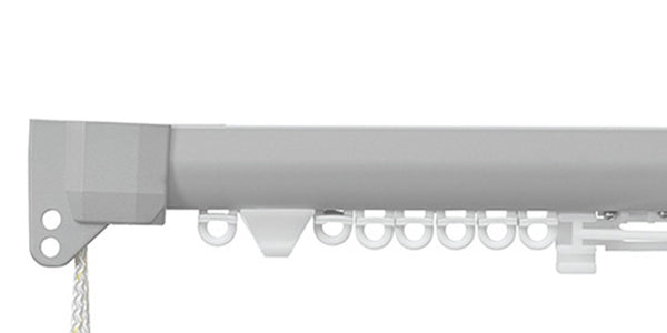 Silent Gliss 3840R Anodic Grey Cord Operated Curtain Track