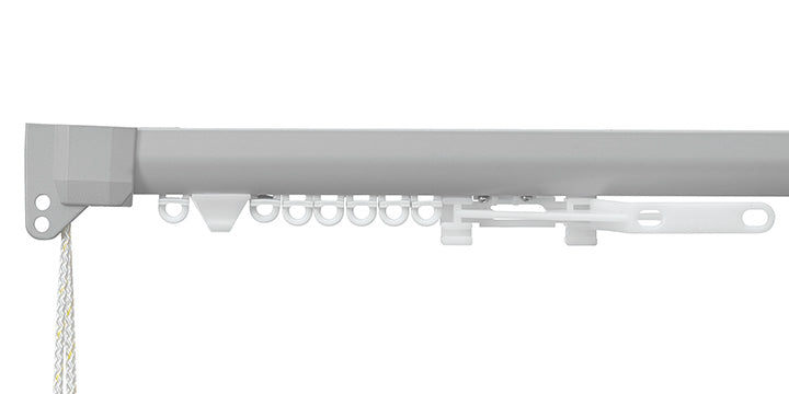 Silent Gliss 3840R Anodic Grey Cord Operated Curtain Track