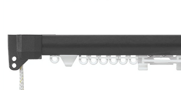 Silent Gliss 3840R Charcoal Cord Operated Curtain Track