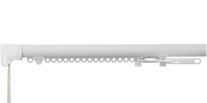 Silent Gliss 3840R White Cord Operated Curtain Track