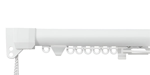 Silent Gliss 3840R Matt White Cord Operated Curtain Track