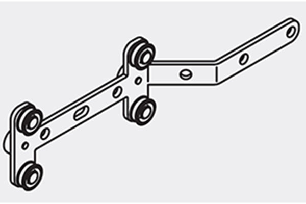 SG 1280 Overlap Arm (Pack 1) - Curtain Poles Emporium