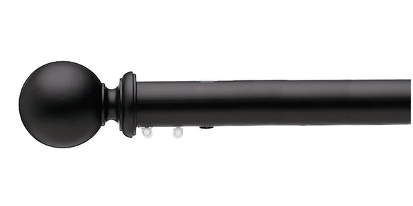 Silent Gliss Metropole 50mm Black Hand Drawn Ball Finial