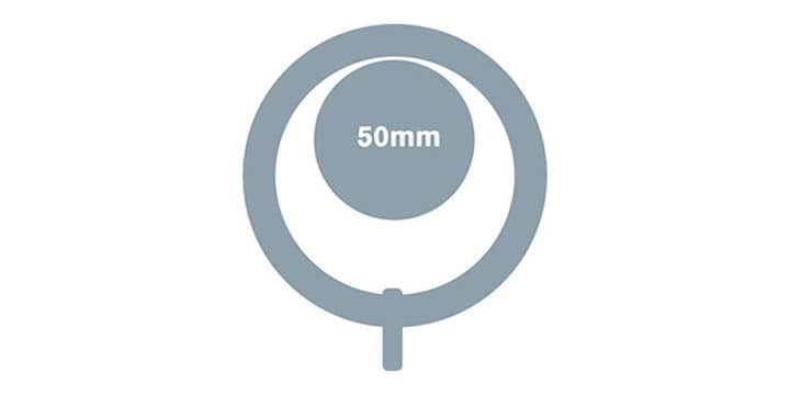 Cameron Fuller 50mm Mahogany Curtain Pole Button Finial - Curtain Poles Emporium
