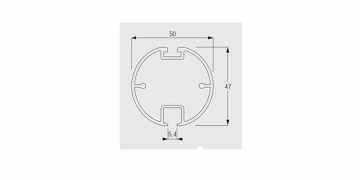 Silent Gliss Metropole 50mm Black hand drawn pole witn End Caps - Curtain Poles Emporium