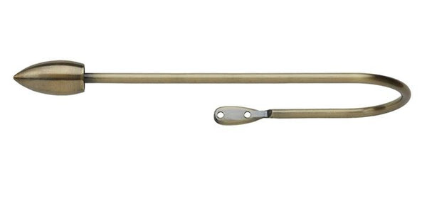 Hallis Hudson Neo Bullet Finial Large Spun Brass Curtain Pole Holdback - Curtain Poles Emporium