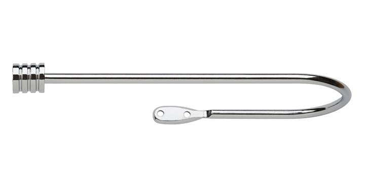 Hallis Hudson Neo Stud Finial Large Chrome Curtain Pole Holdback - Curtain Poles Emporium