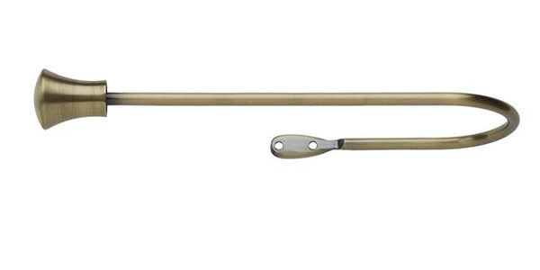 Hallis Hudson Neo Trumpet Finial Large Spun Brass Curtain Pole Holdback - Curtain Poles Emporium