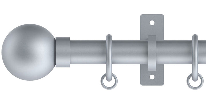 Hallis Hudson	Arc 25mm Complete  Curtain Pole Ball Finial
