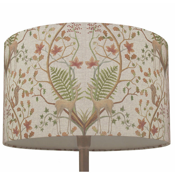 The Chateau A Woodland Trail Linen 40cm Lampshade