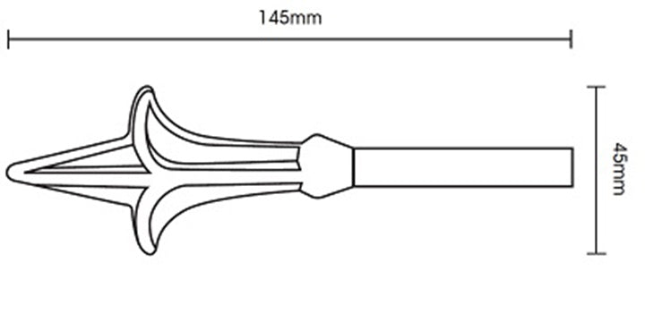 Hallis Hudson Artisan Black Wrought Iron 12mm Curtain Pole Spear Finial - Curtain Poles Emporium