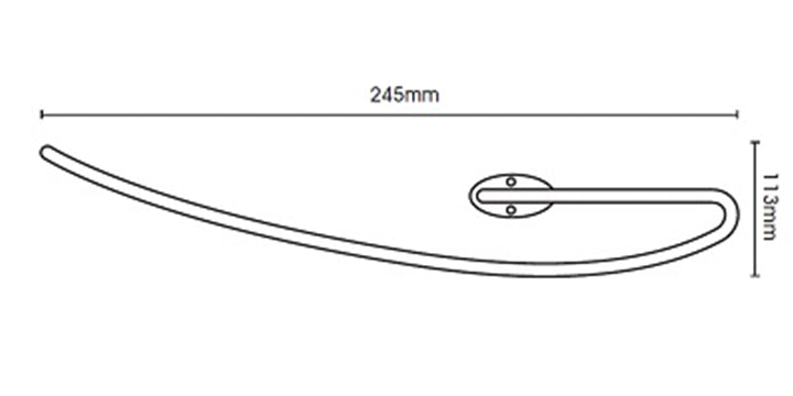 Swish Design Studio Satin Steel Holdbacks (Set 2) - Curtain Poles Emporium