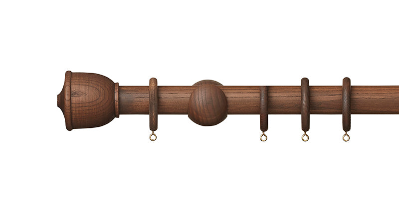 Hallis Hudson Eden 35mm Cocoa Curtain Pole Urn Finial