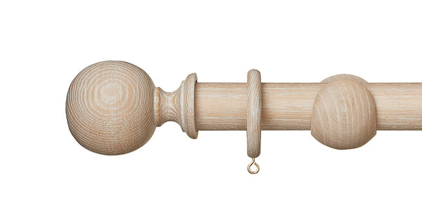 Hallis Hudson Eden 35mm Oatmeal Curtain Pole Ball Finial