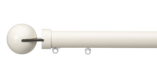 Silent Gliss Metropole 30mm Ecru Hand Drawn Track Fused Ball Finial