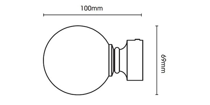 Swish Elements Belgravia 35mm Chrome Curtain Pole - Curtain Poles Emporium