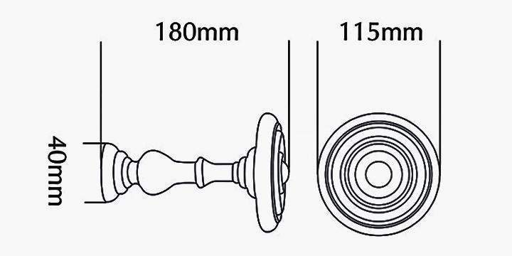 Jones Hardwick Oak Holdback - Curtain Poles Emporium