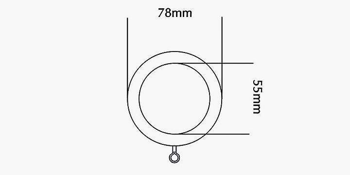 Jones Hardwick 40mm Oak Curtain Pole Minaret Finial - Curtain Poles Emporium