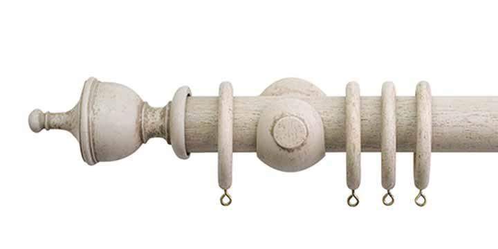Jones Hardwick 40mm Putty Curtain Pole Urn Finial - Curtain Poles Emporium