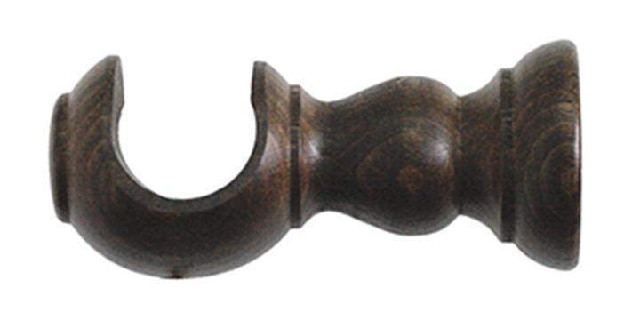 Jones Cathedral 30mm Oak Curtain Pole Exeter finial - Curtain Poles Emporium