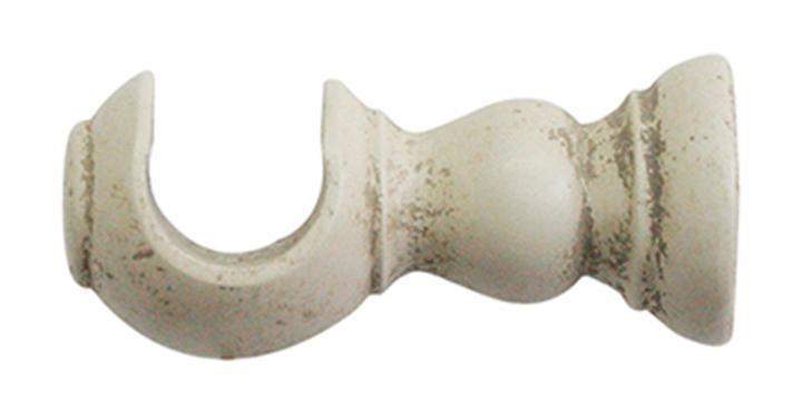 Jones Cathedral 30mm Putty Curtain Pole Plain Ball finial - Curtain Poles Emporium