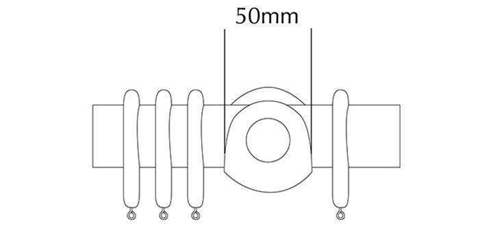 Jones Cathedral 30mm Putty Curtain Pole Wells finial - Curtain Poles Emporium