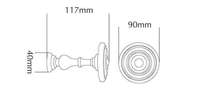 Jones Cathedral Oak Holdback - Curtain Poles Emporium
