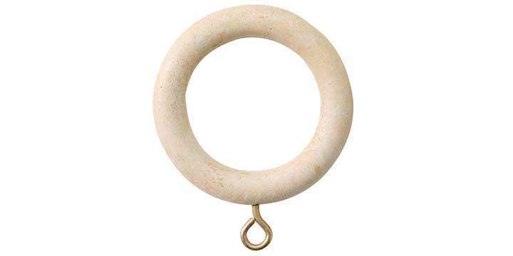 Jones Cathedral 30mm Ivory Curtain Pole Plain Ball finial - Curtain Poles Emporium