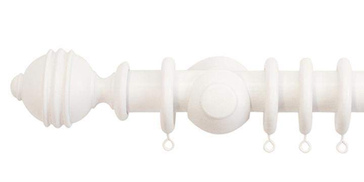 Jones Cathedral 30mm Cotton Curtain Pole Ely finial - Curtain Poles Emporium
