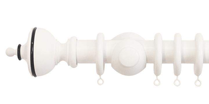 Jones Cathedral 30mm Cotton Curtain Pole Exeter finial - Curtain Poles Emporium