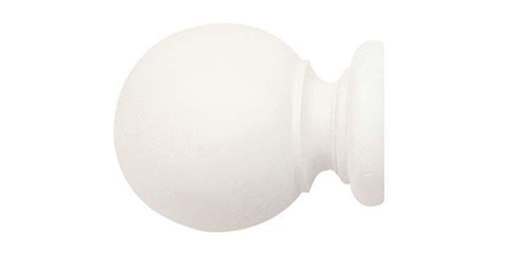 Jones Cathedral 30mm Cotton Curtain Pole Plain Ball finial - Curtain Poles Emporium