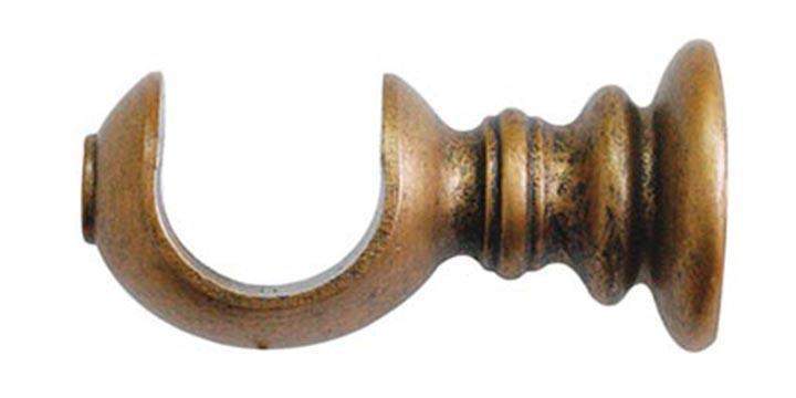 Jones Florentine 50mm Antique Gold Curtain Pole Rope Finial - Curtain Poles Emporium