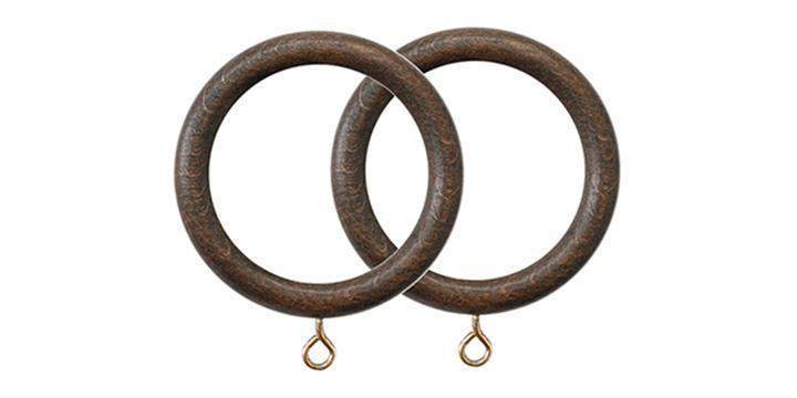 Jones Grande 63mm Oak Curtain Pole Rope Finial - Curtain Poles Emporium