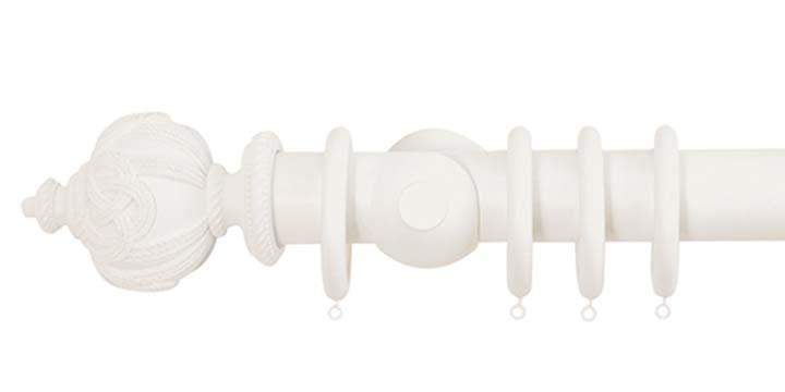Jones Florentine 50mm Cotton Curtain Pole Acanthus Finial - Curtain Poles Emporium
