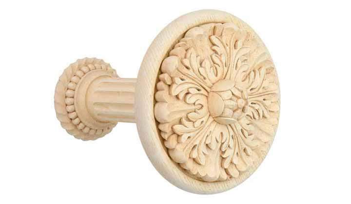Jones Grande Ivory Acanthus Holdback - Curtain Poles Emporium