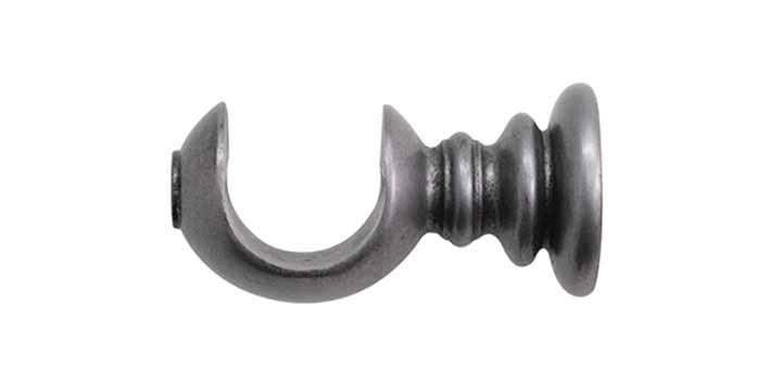 Jones Grande 63mm Pewter Curtain Pole Acanthus Finial - Curtain Poles Emporium