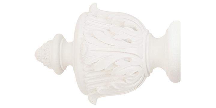 Jones Grande 63mm Cotton Curtain Pole Acanthus Finial - Curtain Poles Emporium