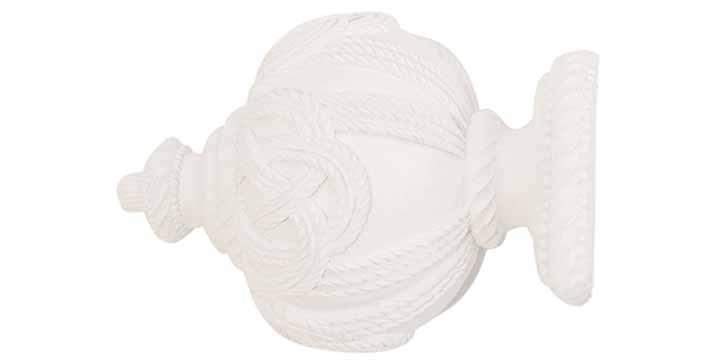 Jones Grande 63mm Cotton Curtain Pole Rope Finial - Curtain Poles Emporium