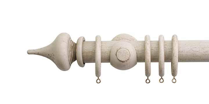 Jones Hardwick 40mm Putty Curtain Pole Minaret Finial - Curtain Poles Emporium