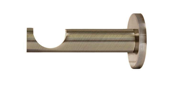 Jones Lunar 28mm Burnished Brass Curtain Pole Cage finial - Curtain Poles Emporium