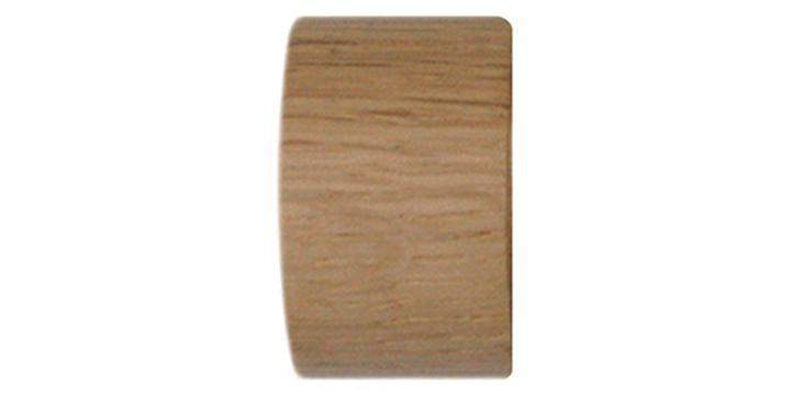 Jones Lunar 28mm Oak Curtain Pole End Cap finial - Curtain Poles Emporium