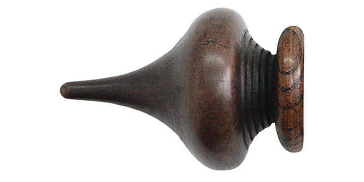 Jones Florentine 50mm Oak Curtain Pole Minaret Finial - Curtain Poles Emporium