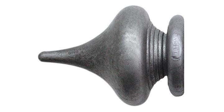 Jones Florentine 50mm Pewter Curtain Pole Minaret Finial - Curtain Poles Emporium